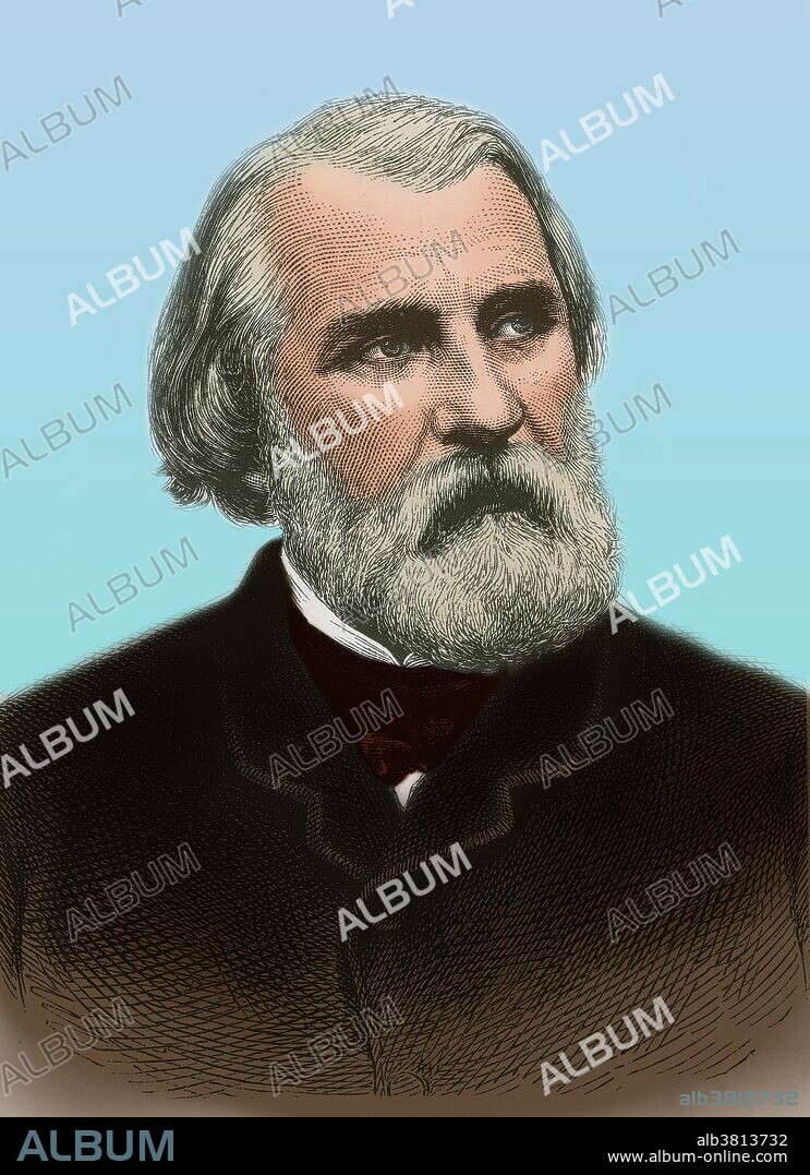 Ivan Turgenev, russian novelist. Nov. 9, 1818 - Sept. 3, 1883.