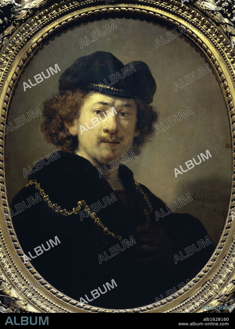 Self Portrait with a Gold Chain   1633   Rembrandt Harmensz van Rijn (1606-1669/Dutch)    Musee du Louvre, Paris.
