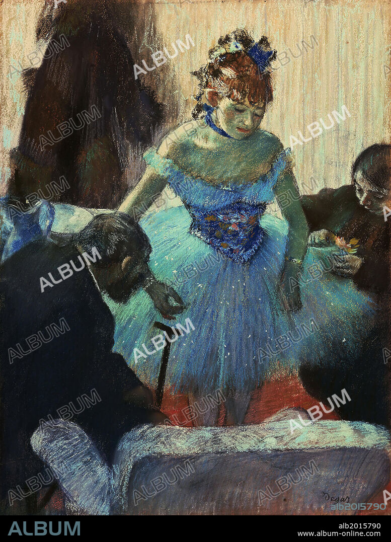 Edgar Degas / 'Dancer in her dressing room', Pastel on paper, 59 x 45 cm.