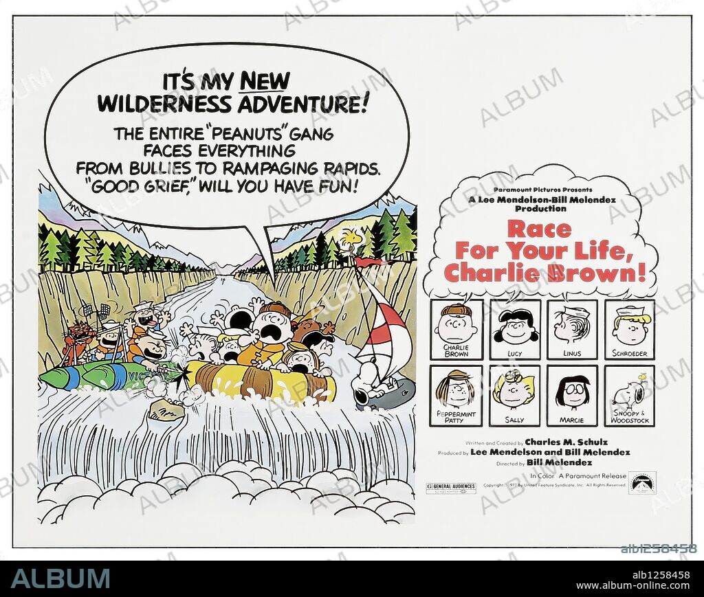 Poster of RACE FOR YOUR LIFE CHARLIE BROWN, 1977 (RACE FOR YOUR LIFE, CHARLIE BROWN), directed by BILL MELENDEZ and PHIL ROMAN. Copyright UFS.
