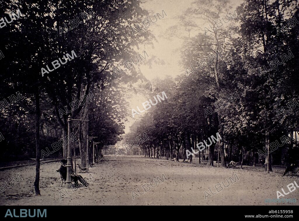 CAMPO DE SAN FRANCISCO - PASEO DEL BOMBE (OVIEDO) - 1895 - FOTOTIPIA.