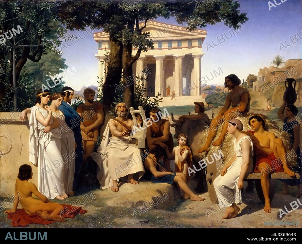 JEAN-BAPTISTE AUGUSTE LELOIR. Homer.