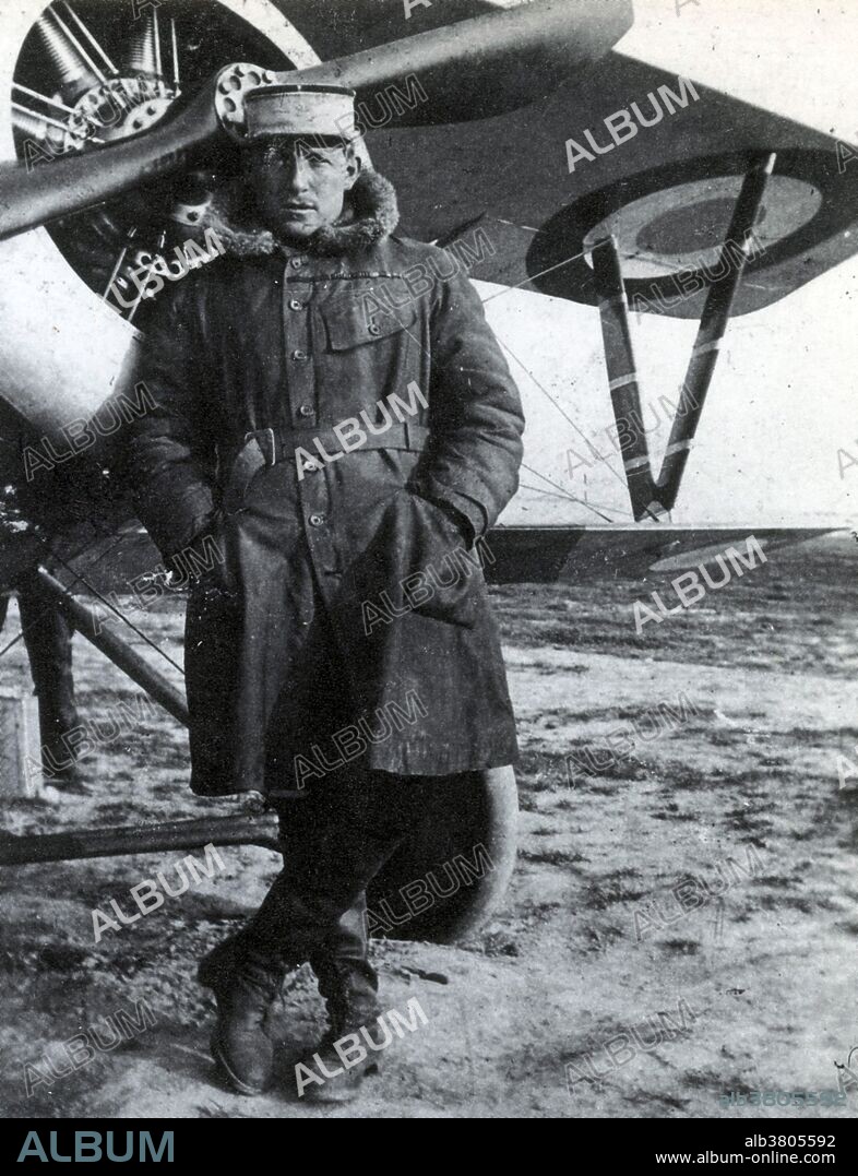 Charles EugÃ¨ne Jules Marie Nungesser (March 15, 1892 - May 8, 1927) was a First World War French flying ace rating third highest in the country for air combat victories. He travelled to South America where he worked as an auto mechanic before becoming a professional racer. His interest in racing soon led him to flying airplanes. When WWI broke out, he returned to France. As a military pilot, he was transferred to Escadrille VB106 in July 1915 and shot down his first plane. By the time Nungesser left VB106, he had flown 53 bombing missions. He was later attached to the famous Lafayette Escadrille, composed of American volunteers. By the end of 1916, he had claimed 21 air kills. He was often so hobbled by wounds and injuries that he had to be helped into his cockpit. By May 1918, he had 35 victories. He finished the war with 43 official victories, the third highest number among French fliers behind RenÃ© Fonck and Georges Guynemer. He received dozens of military decorations from France, Belgium, Montenegro, United States of America, Portugal, Russia, and Serbia. Nungesser mysteriously disappeared on an attempt to make the first non-stop transatlantic flight from Paris to New York, flying with wartime comrade FranÃ§ois Coli. Their aircraft took off from Paris on May 8, 1927, was sighted over Ireland, and then was never seen again. The disappearance of Nungesser is considered one of the great mysteries in the history of aviation. He was 35 at the time of his death/disappearance.