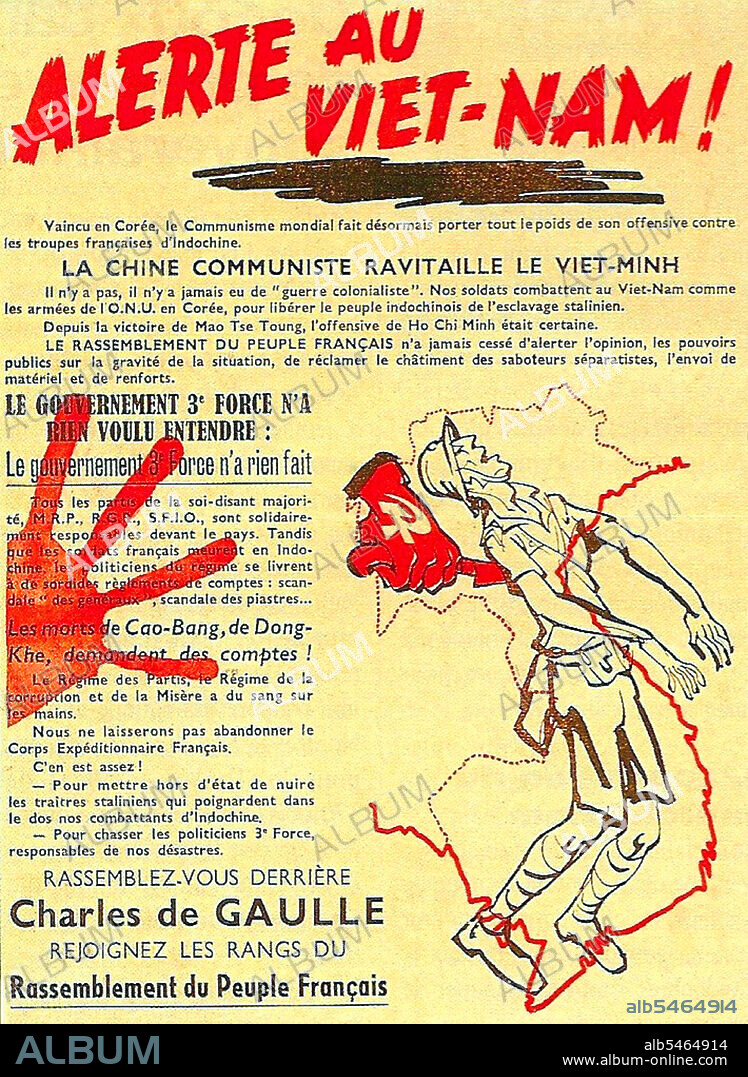 The First Indochina War (also known as the French Indochina War, Anti-French War, Franco-Vietnamese War, Franco-Vietminh War, Indochina War, Dirty War in France, and Anti-French Resistance War in contemporary Vietnam) was fought in French Indochina from December 19, 1946, until August 1, 1954, between the French Union's French Far East Expeditionary Corps, led by France and supported by Emperor Bao Dai's Vietnamese National Army against the Viet Minh, led by Ho Chi Minh and Vo Nguyen Giap. Most of the fighting took place in Tonkin in Northern Vietnam, although the conflict engulfed the entire country and also extended into the neighboring French Indochina protectorates of Laos and Cambodia. The war ended in French defeat at Dien Bien Phu in 1954.