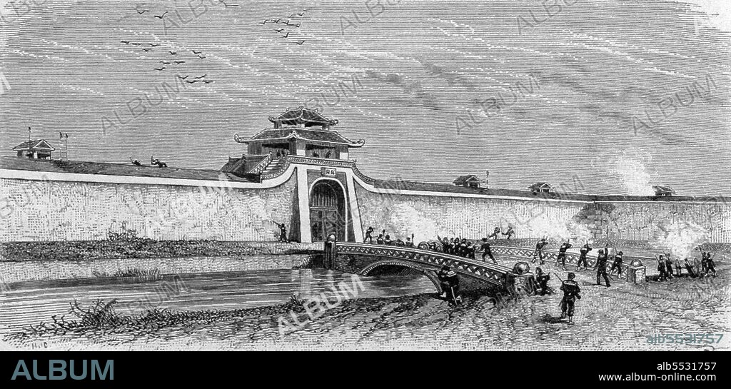 Marie Joseph François (Francis) Garnier (Vietnamese: Ng?c Nhi; 25 July 1839 – 21 December 1873) was a French officer and explorer known for his exploration of the Mekong River in Southeast Asia. In 1873 Garnier was sent to Tonkin by Admiral Dupré, the governor of Cochinchina, to resolve a dispute between the Vietnamese authorities and the French entrepreneur Jean Dupuis. Persuaded that the time was ripe for a French conquest of Tonkin, Garnier captured Hanoi, the capital of Tonkin, 20 November 1873. A few weeks later Liu Yongfu, a soldier of fortune, and 600 Black Flags attacked Hanoi. In the ensuing skirmish Garnier was killed. The French government disavowed Garnier's adventure and hastened to conclude a peace settlement with the Vietnamese.