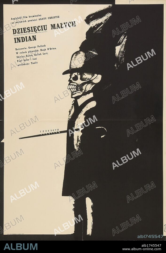 Poster of TEN LITTLE INDIANS, 1965, directed by GEORGE POLLOCK. Copyright WARNERS.