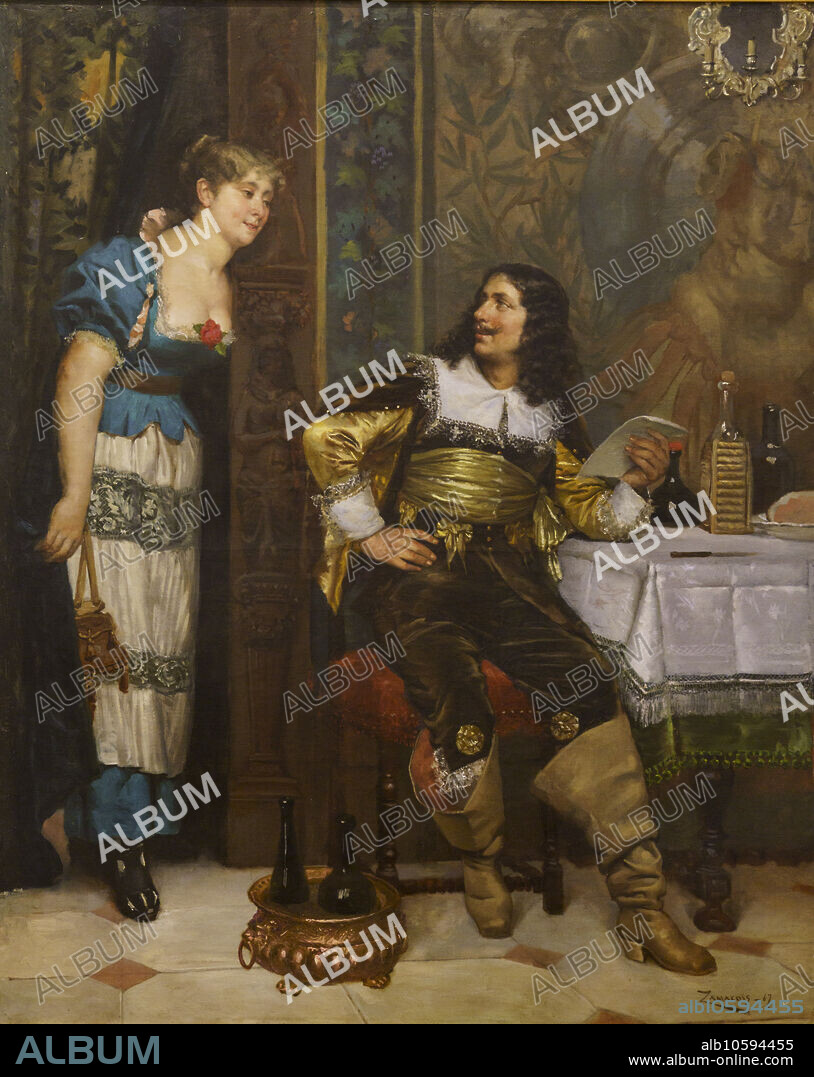Eduardo Zamacois, The Confidence, 1867, oil on canvas, Alava Fine Arts Museum, Vitoria, Basque Country, Spain.