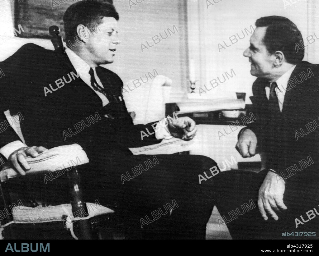 John Fitzgerald Kennedy. Andrei Gromyko.