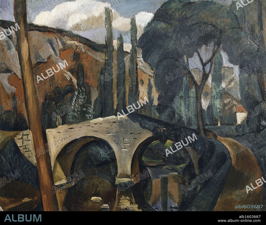 ANDRÉ DERAIN. The Old Bridge by Andre Derain, 1910, 1880-1954, Russia, Moscow, Pushkin Museum of Fine Arts.