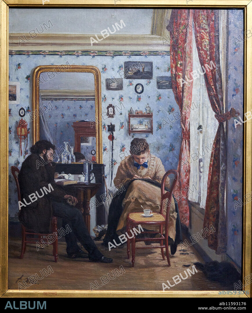 Francisco Oller (San Juan de Puerto Rico, Porto Rico 1833 - Santurce 1917), L'Étudiant, Vers 1874, Musée d'Orsay, Paris, France.