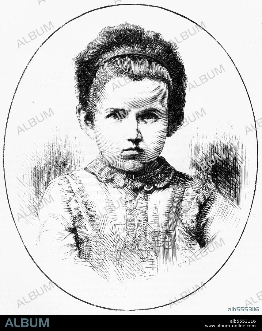 'Portrait of Mary Winchester, The Captive of the Lushais', c1891. From "Cassell's Illustrated History of India Vol. II.", by James Grant. [Cassell Petter & Galpin, London, Paris and New York].