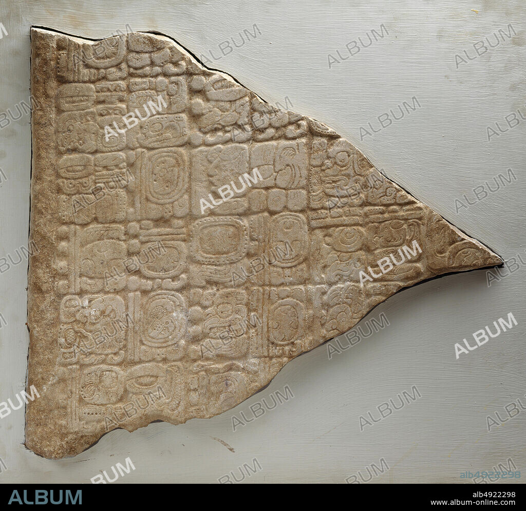 Stela Fragment with Glyphs, Maya, 4th9th century, Mexico, Mesoamerica, Tabasco, Maya, Stone, H. 21 1/4 in. (54 cm), Stone-Sculpture.
