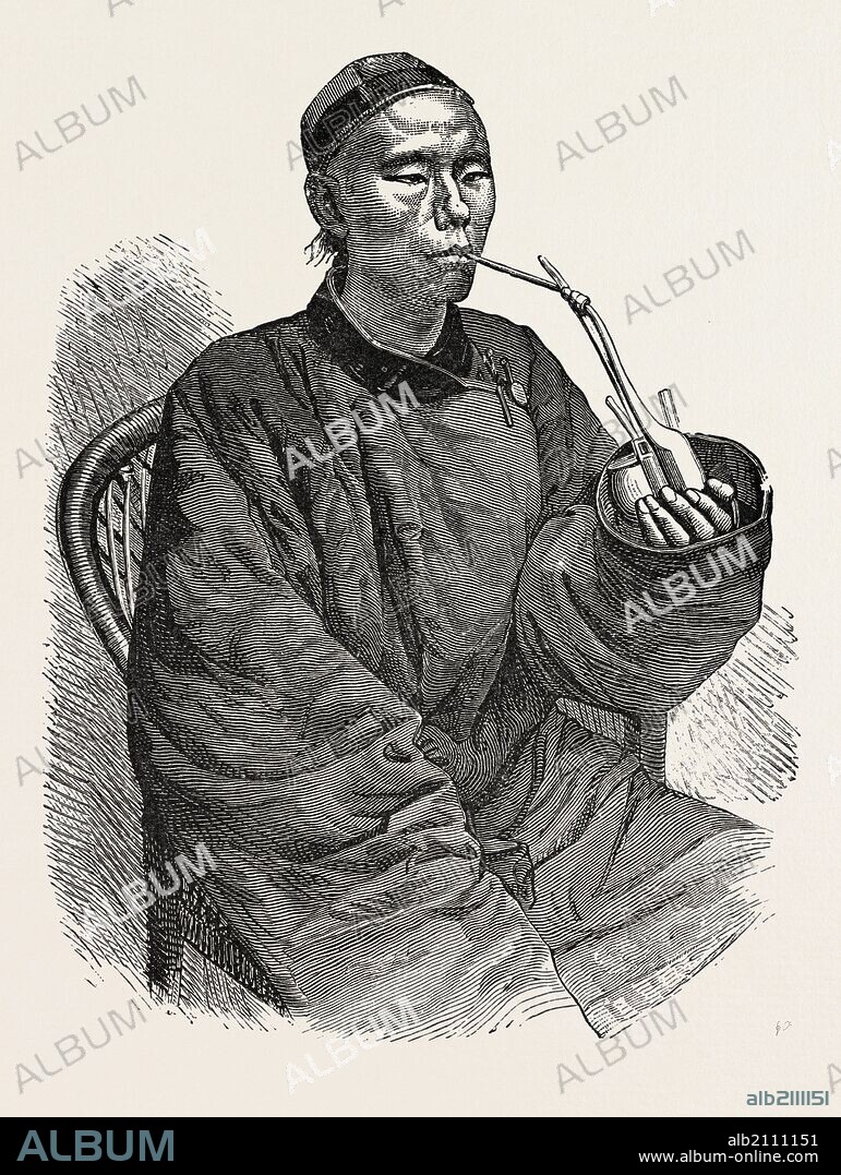 A TRADESMAN OF TIEN-TSIN, THE TREATY PORT OF THE PROVINCE OF PE-CHILI, CHINA.