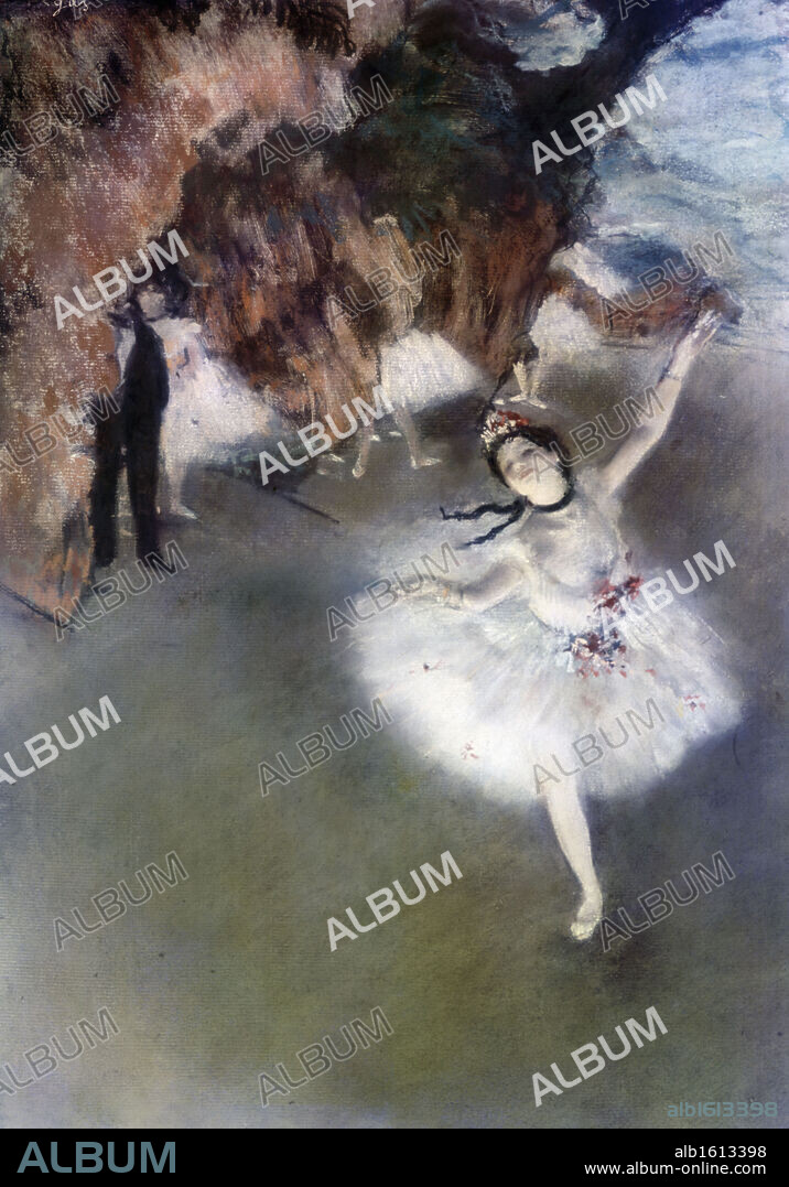 Dancer On the Stage L'etoile, by Edgar Degas 1834-1917, France, Paris, Musee d'Orsay, Circa 1878.