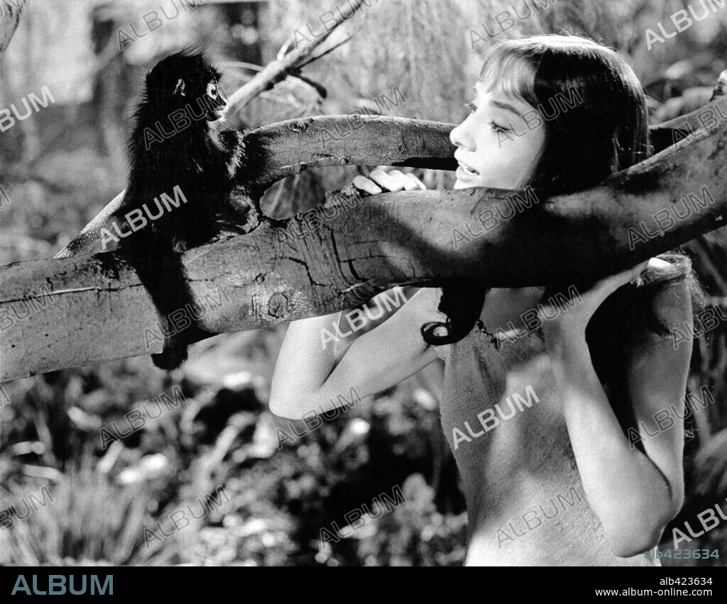 AUDREY HEPBURN in GREEN MANSIONS, 1959, directed by MEL FERRER. Copyright M.G.M.