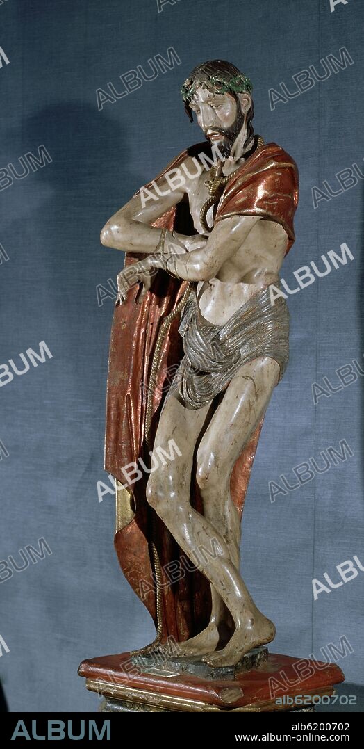 ALONSO BERRUGUETE (1488-1561). ECCE HOMO - 1525 - MADERA TALLADA POLICROMADA - RENACIMIENTO ESPAÑOL.