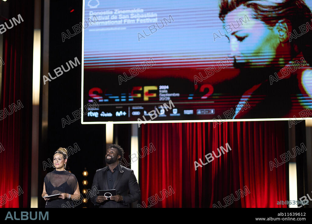 Malcolm Trevino-Sitte, Itziar Ituno attended Closing Ceremony during 72nd San Sebastian International Film Festival at Kursaal Palace on September 28, 2024 in Donostia / San Sebastian, Spain.