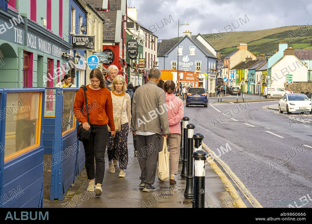 rainy day, Dingle Town, Dingle Peninsula, County Kerry, Ireland, United Kingdom.