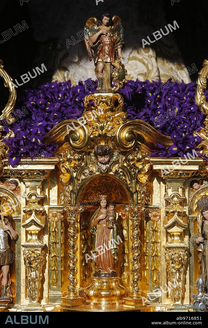 Córdoba, 29/03/2018. Semana Santa, Jueves Santo. Procesión de la Hermandad de las Angustias de la iglesia de San Agustín. Foto: Roldán Serrano ARCHCOR.