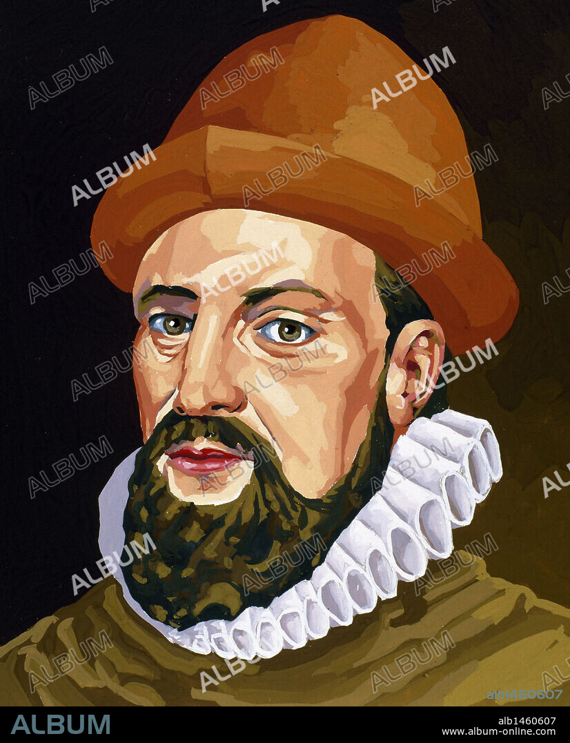 FRANCISCO PIZARRO (1476-1541). Conquistador español del Perú. En 1524 organizó junto con Diego de Almagro y Hernando de Luque una expedición hacia el Sur. Dibujo.