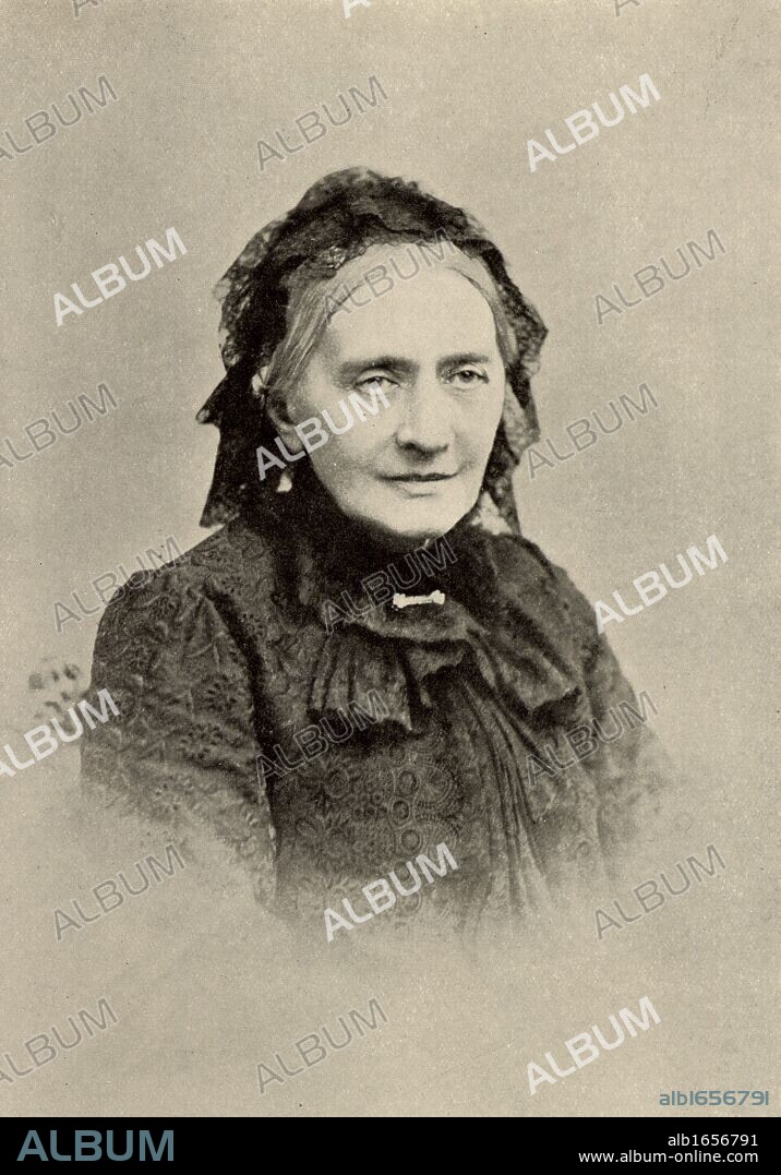 Clara Schumann (born Clara Wieck - 1819-1896) German pianist in old age. Widow of composer Robert Schumann. From a photograph. Halftone. (Photo by: Universal History Archive/UIG via Getty Images).