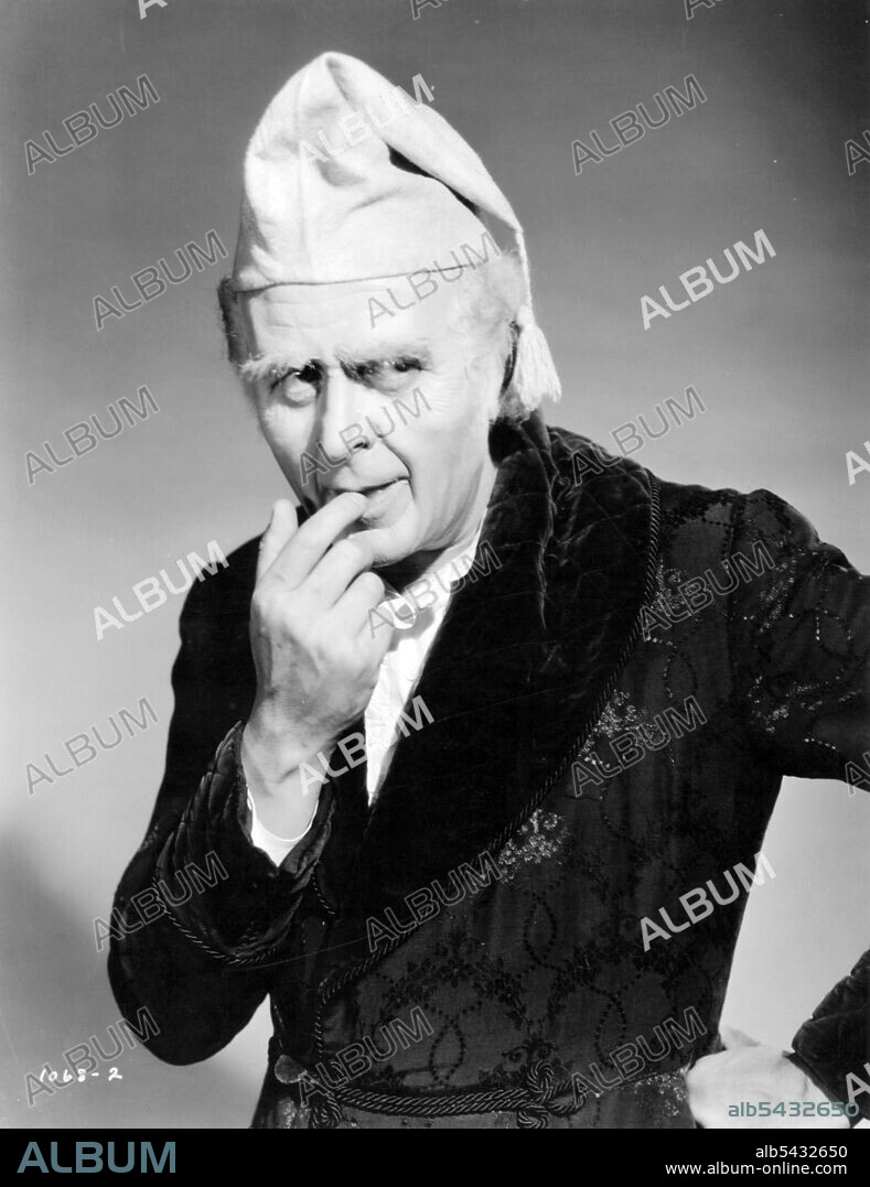 REGINALD OWEN in A CHRISTMAS CAROL, 1938. Copyright M.G.M.