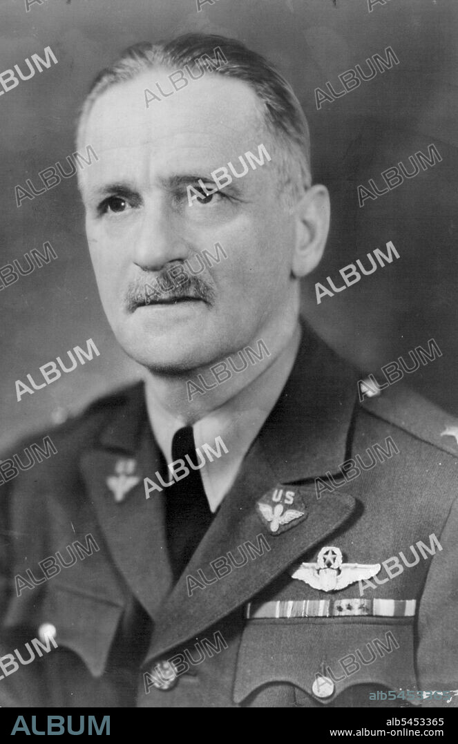 Major General Carl A. Spaatz is the new Commander of the United States Air Force in Europe. General Spaatz, a veteran pilot who shot down there German planes in World War I, has already assumed his command under direction of Lieutenant General Dwight D. Eisenhower, Commander of all American forces in the European theater. June 1, 1944.