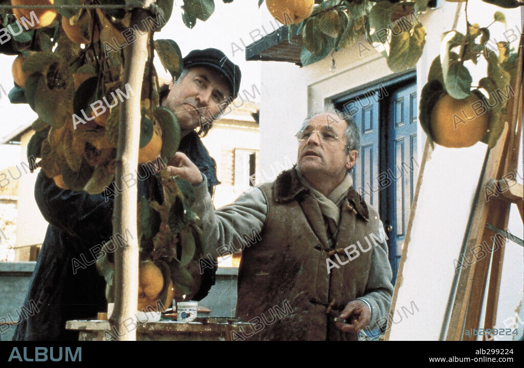 LOPEZ ANTONIO 1936/. ANTONIO LOPEZ GARCIA en EL SOL DEL MEMBRILLO, 1992, dirigida por VICTOR ERICE. Copyright MARIA MORENO.