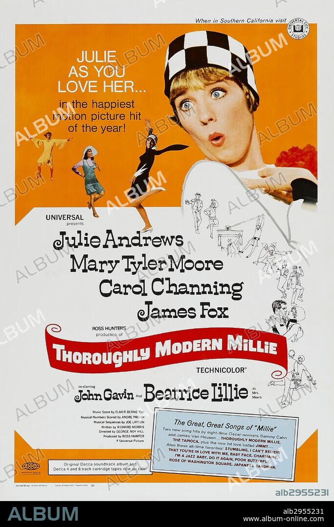 JULIE ANDREWS en MILLIE, UNA CHICA MODERNA, 1967 (THOROUGHLY MODERN MILLIE), dirigida por GEORGE ROY HILL. Copyright UNIVERSAL PICTURES.