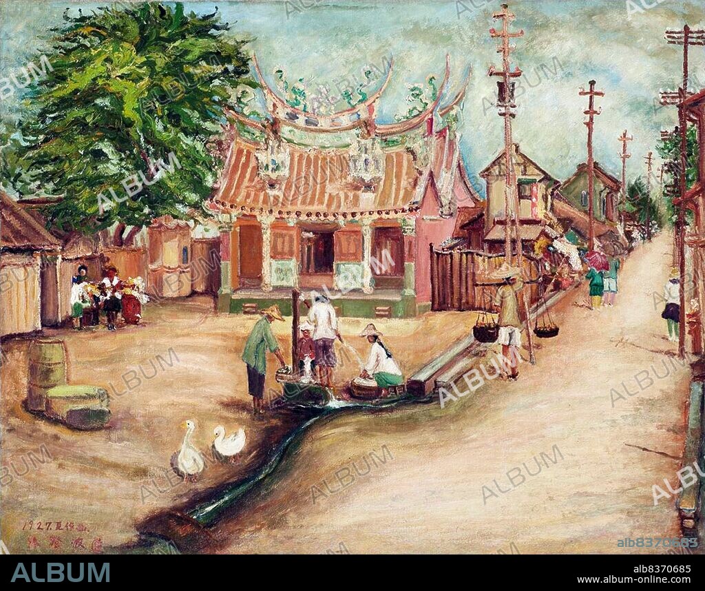 Tan Ting-pho (Chen Chengbo; Peh-oe-ji: Tan Teng-pho; February 2, 1895 March 25, 1947), was a well-known Taiwanese painter. In 1926, his oil painting <i>Street of Chiayi</i> was featured in the seventh Empire Art Exhibition in Japan, which was the first time a Taiwanese artist's work was displayed at the exhibition.<br/><br/>. Tan devoted his life to education and creation, and was greatly concerned about the development of humanist culture in Taiwan. He was not only devoted to the improvement of his own painting, but also to the promotion of the aesthetic education of the Taiwanese people. He was murdered as a result of the February 28 Incident, a 1947 popular uprising in Taiwan which was brutally repressed by the Kuomintang (KMT).