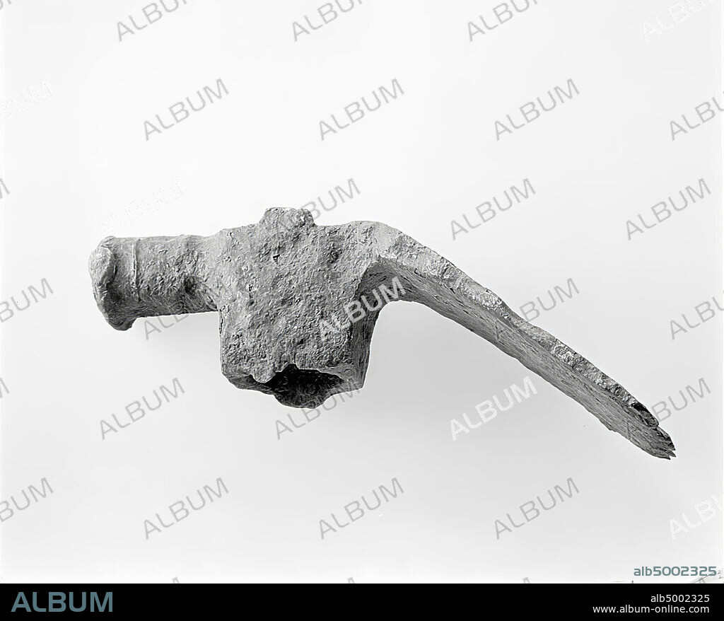 Iron drawbar hammer., hammer, drawbar hammer, metal, iron, length: 18.5 cm, roman 75-250, Netherlands, Limburg, Voerendaal, Voerendaal.