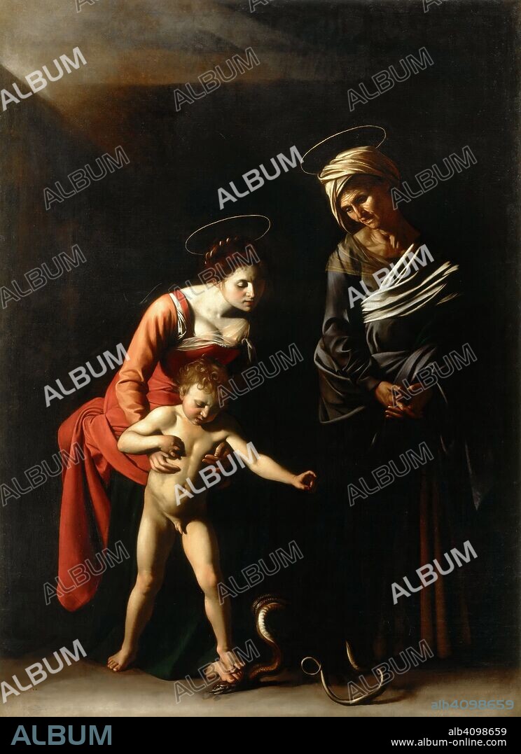 CARAVAGGIO. Madonna with the Serpent (Madonna dei Palafrenieri).