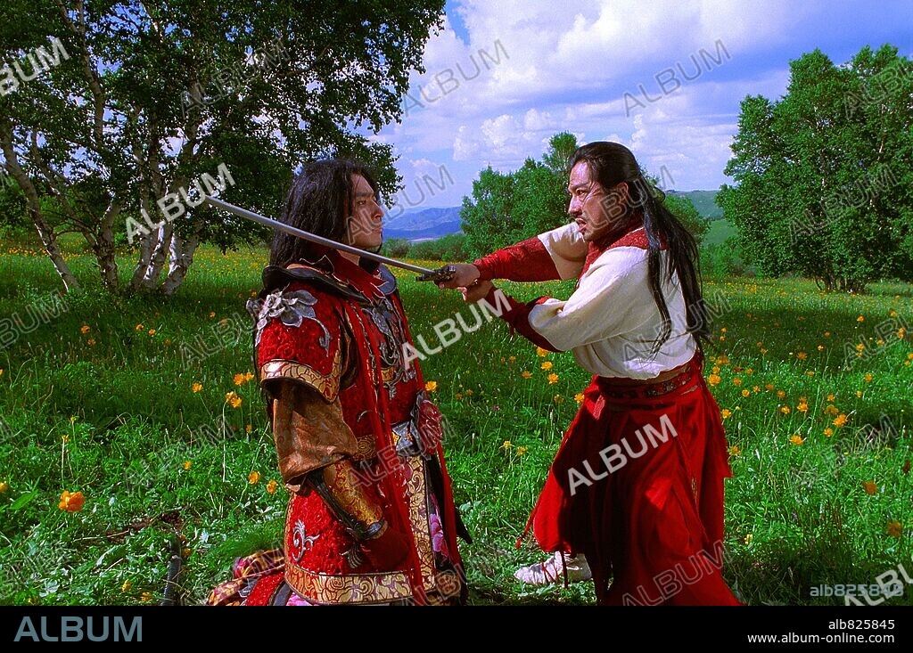 HIROYUKI SANADA y JANG DONG-KUN en PROMESA: LA PROMESA: LA LEYENDA DE LOS CABALLEROS DEL VIENTO, 2005 (WU JI), dirigida por CHEN KAIGE. Copyright WARNER INDEPENDENT PICTURES.