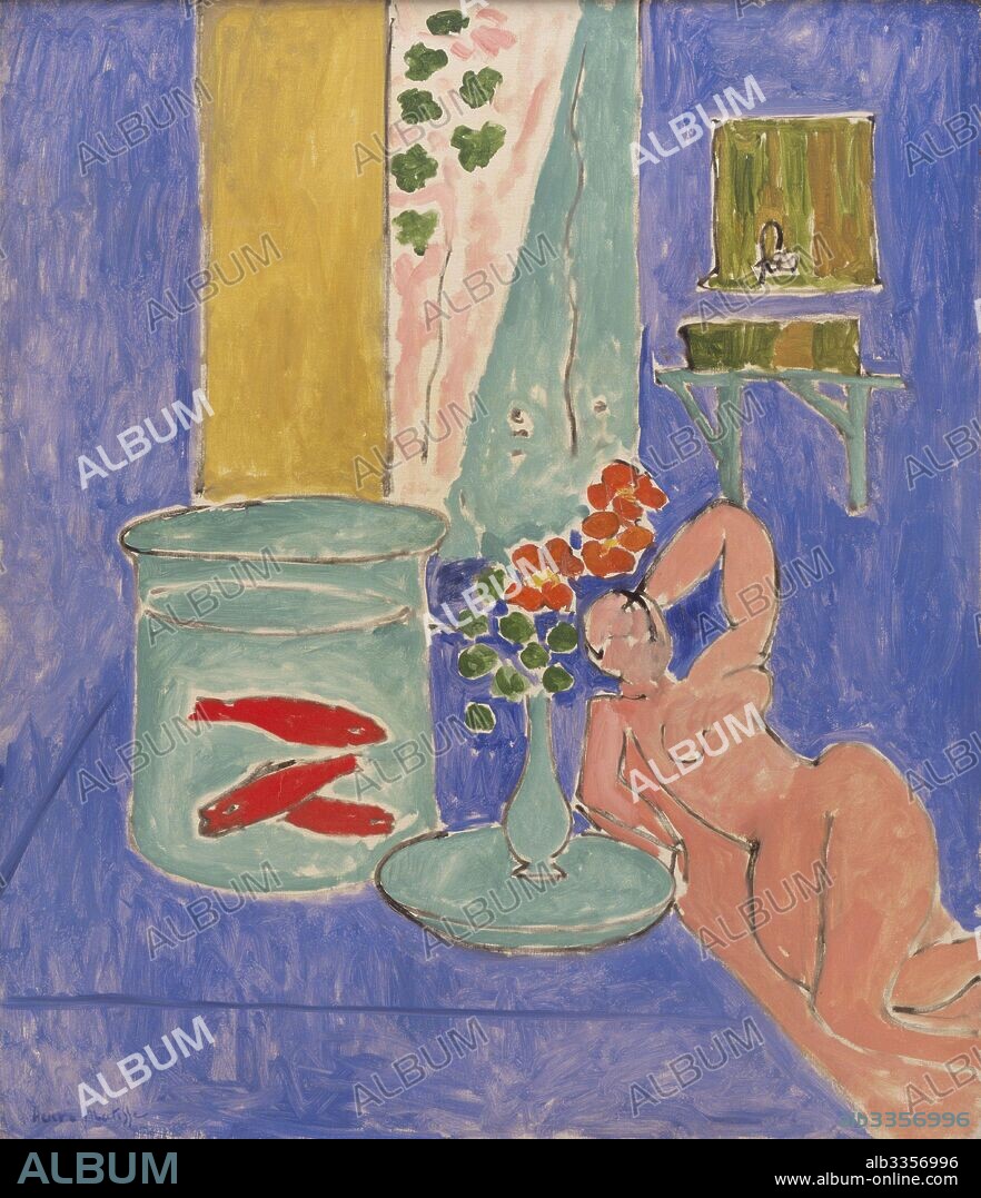 HENRI MATISSE. Goldfish and Sculpture.