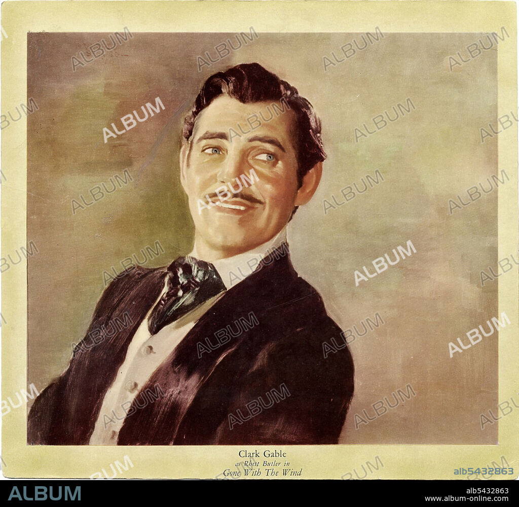 CLARK GABLE in GONE WITH THE WIND, 1939, directed by GEORGE CUKOR and VICTOR FLEMING. Copyright M.G.M.