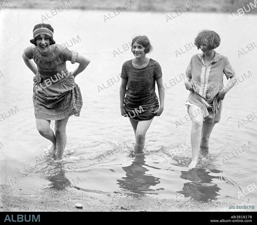 Models, Washington fashion show, May 7, 1924. Fashion is a popular style or practice, especially in clothing, footwear, accessories, makeup, or furniture. Fashion is a distinctive and often habitual trend in the style in which a person dresses. It is the prevailing styles in behavior and the newest creations of textile designers. Prior to the mid-19th century, most clothing was custom-made. It was handmade for individuals, either as home production or on order from dressmakers and tailors. By the beginning of the 20th century, with the rise of new technologies such as the sewing machine, the development of the factory system of production, and the emergence of department stores, clothing had increasingly come to be mass-produced in standard sizes and sold at fixed prices. Photographed by the National Photo Company, 1924.