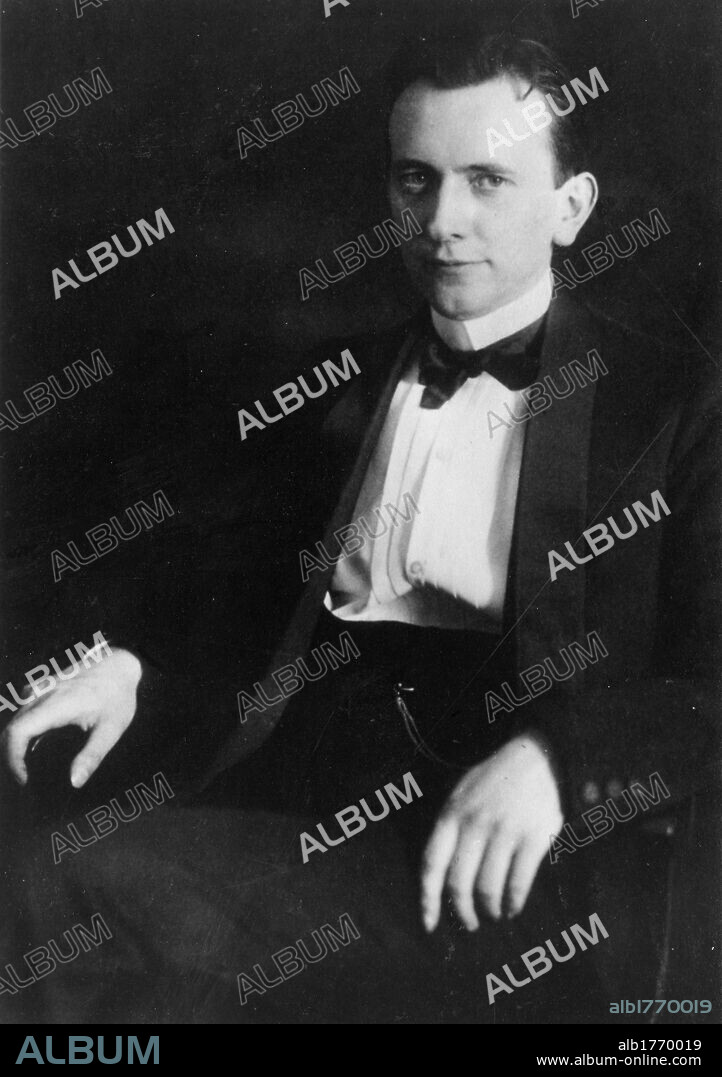 Portrait of Karl Jaspers. Portrait of the German philosopher Karl Jaspers. 1910.