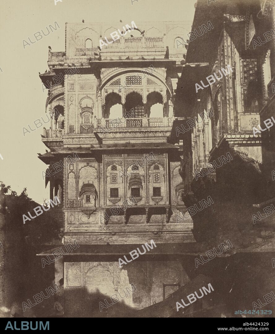 Adjmir. Maison d'un riche banquier, Baron Alexis de La Grange (French, 1825 - 1917), France, negative 1849 - 1851, print 1851, Albumen silver print from a waxed paper negative, 21.4 x 18 cm (8 7/16 x 7 1/16 in.).