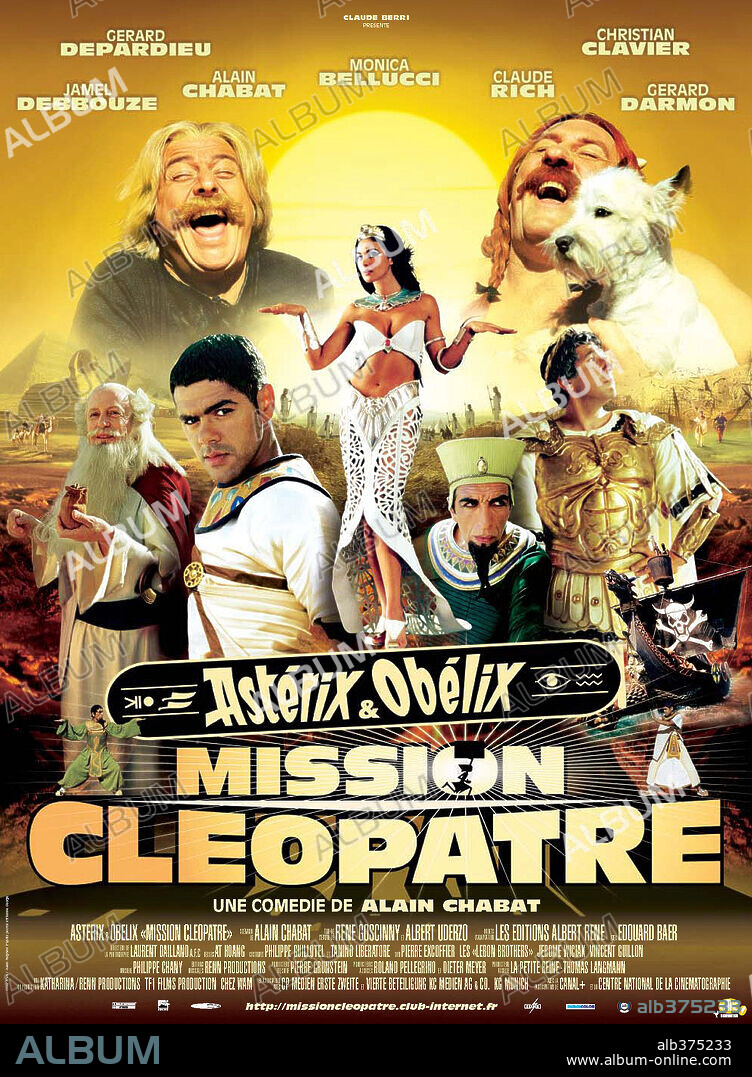 Poster of ASTERIX & OBELIX: MISSION CLEOPATRA, 2002 (ASTERIX ET OBELIX, MISSION CLEOPATRE), directed by ALAIN CHABAT. Copyright RENN PRODS/TF1 FILMS PRODUCTIONS.