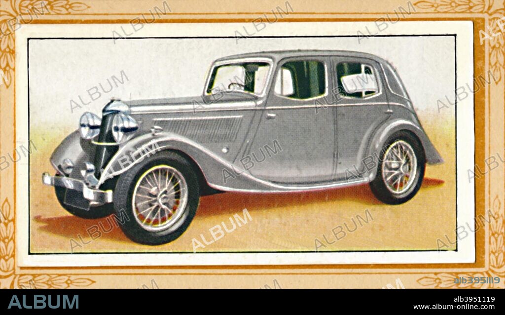 'Riley 1 1/2-Litre Falcon Saloon', c1936. Riley Motor was a British vehicle manufacturer established in 1896. In 1968 the firm was merged into the British Leyland Motor Corporation. From An Album of Motor Cars. [John Player & Sons, London, c1936].