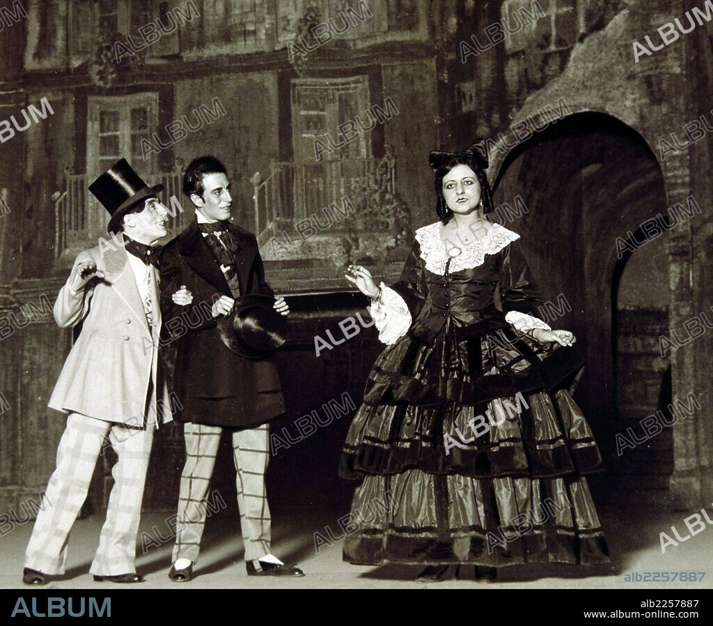 VIVES , AMADEO. COMPOSITOR ESPAÑOL. 1871 - 1932. " DOÑA FRANCISQUITA " DE ROMERO Y FERNANDEZ SHAW. MUSICA DE AMADEO VIVES. TEATRO APOLO DE MADRID 17 - 10 - 1923.