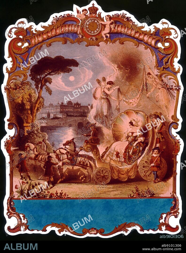 The Classic Fairy Tales by Iona and Peter Opie, front cover of book, 1846, lithograph by John Brandard (1812 - 1863).