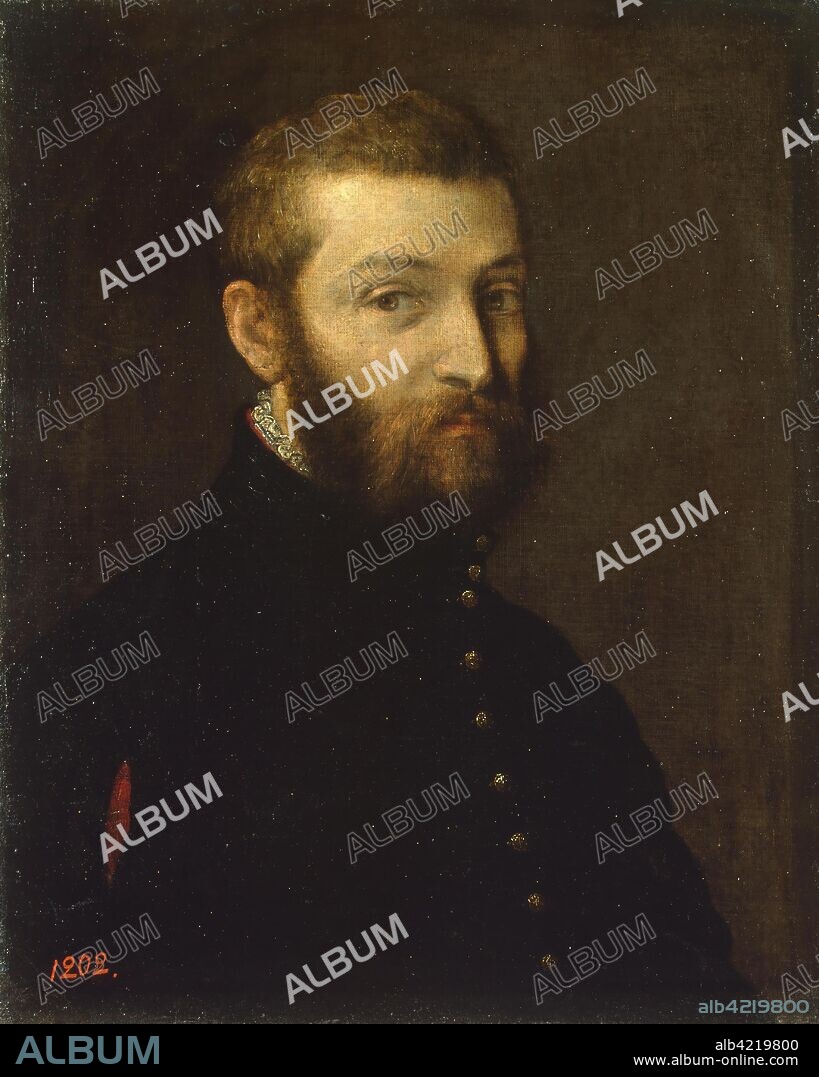 PAOLO VERONESE (PAOLO CALIARI). 'Self-Portrait'. Italy, Between 1558 and 1563. Dimensions: 63x50,5 cm.