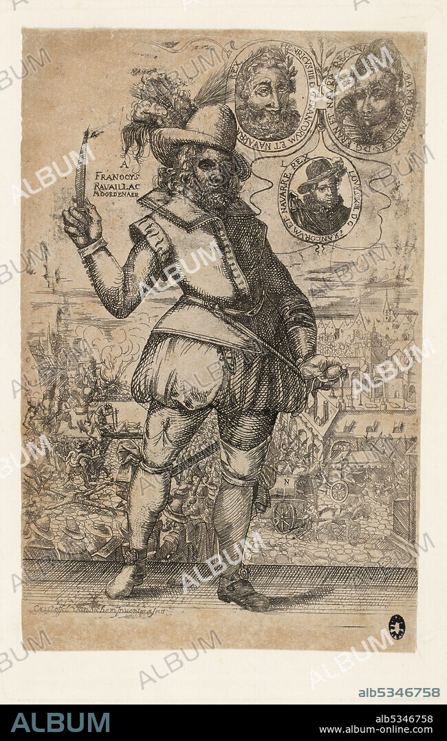 CHRISTOFFEL VAN SICHEM. François Ravaillac (1578-1610), the murderer of King Henry IV of France.