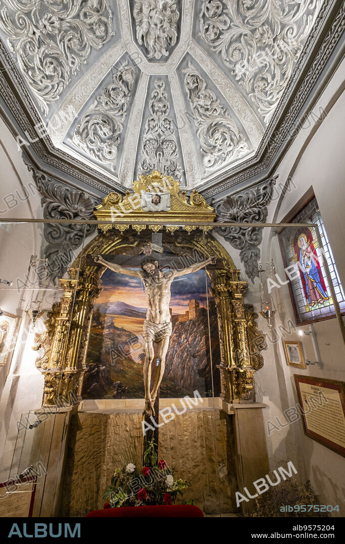 Santo Cristo del Humilladero, siglo XVI, ermita de la Soledad , Siglo XVI y XVII, Alameda de Cervantes, Soria, Comunidad Autónoma de Castilla, Spain, Europe.