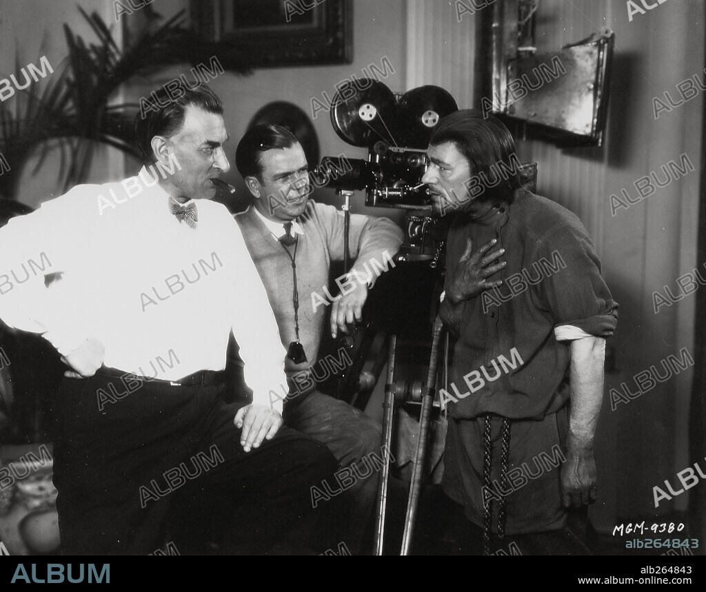 BENJAMIN CHRISTENSEN and LON CHANEY in MOCKERY, 1927, directed by BENJAMIN CHRISTENSEN. Copyright M.G.M.