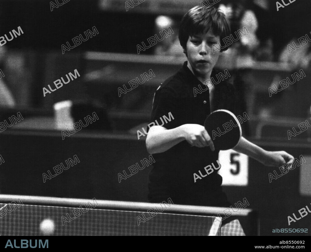 Jan-Ove Waldner bordtennisspelare, SOC i Karlskrona 1980 där han gick till kvartsfinal i herrsingel.. Foto: Mischael Wall / Sydsvenskan / IBL Bildbyrå.