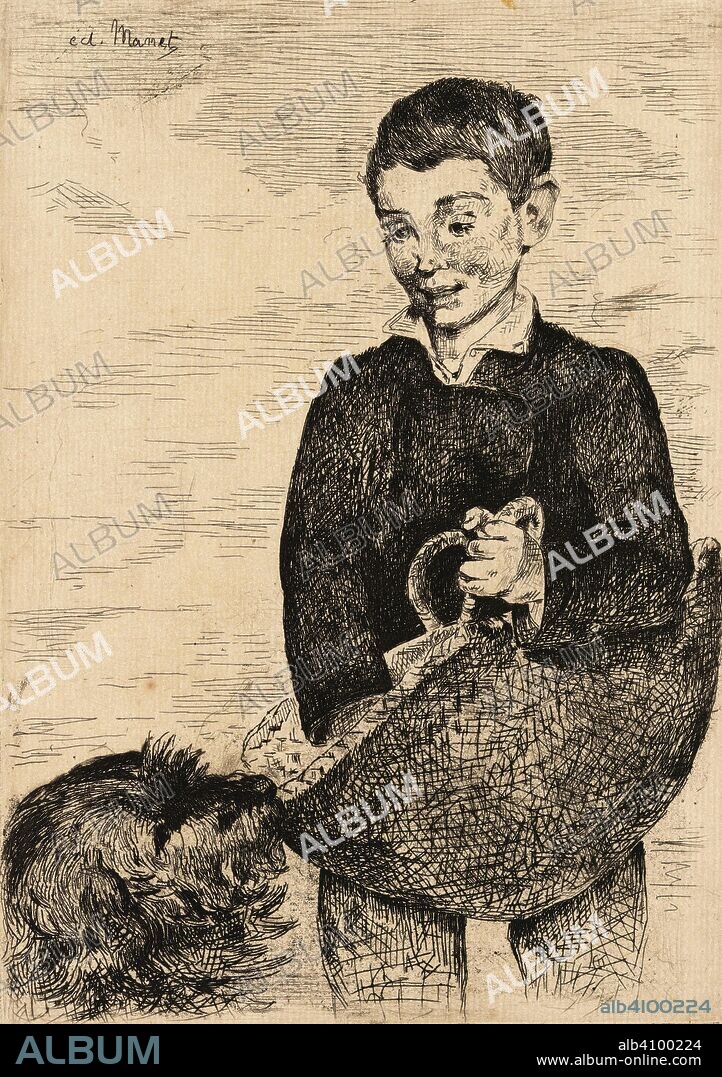 EDOUARD MANET. The Street Urchin (Le gamin). Dimensions: 33.4 cm x 50 cm, 20.7 cm x 14.8 cm, 20.7 cm x 14.8 cm.