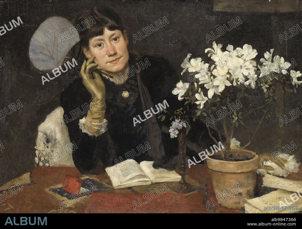 SVEN RICHARD BERGH. The Artist, Julia Beck, 1882.