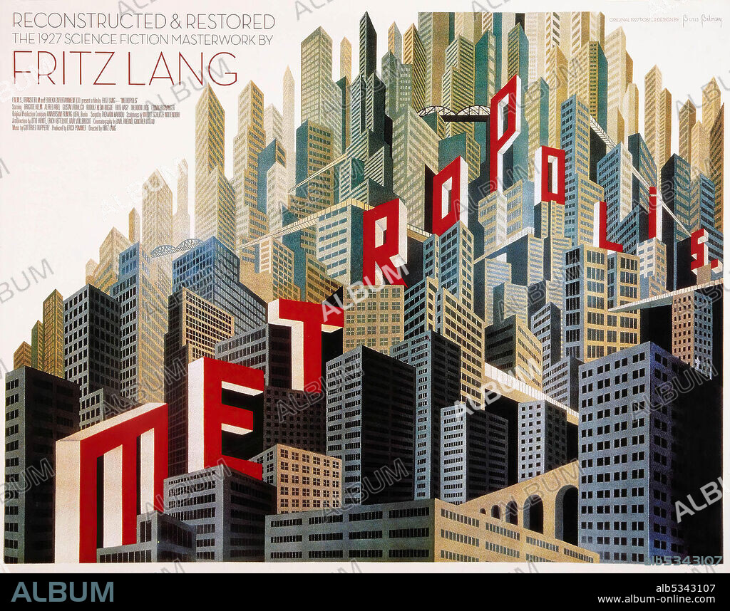 Poster de METROPOLIS, 1927, dirigida por FRITZ LANG. Copyright U.F.A.